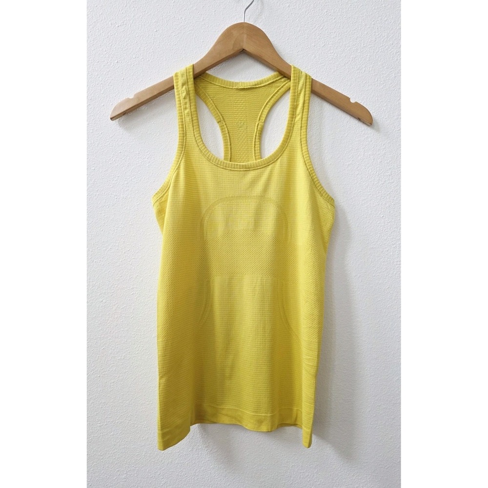Lululemon Swiftly Tech Racerback Tank Top Yellow Women's Size 4